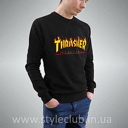 Thrasher Magazine світшот • Бірка Трешер • Чорна чоловіча кофта