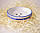 Мильниця керамічна кругла "Малятко", синій кант, D100 мм, фото 2
