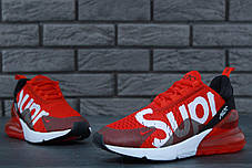 Кросівки чоловічі Найк Nike Air Max 270 SUPREME Red/Black. ТОП Репліка ААА класу., фото 2