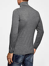 M - 4XL. Чоловічий гольф (водолазка), комір з відворотом - сірий, фото 2