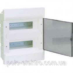 Вбудовуваний щит 24 модуля з прозорою дверцятами Cosmos Hager