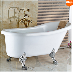 Змішувач для ванни золотий