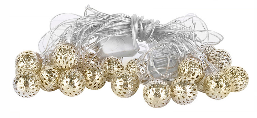 Новорічна гірлянда 30 LED, Білий теплий світло, 5,8 м