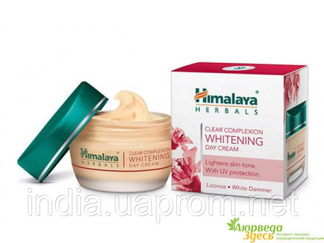 Відбілюючий денний крем з матуючим ефектом Himalaya Herbals Clear Complexion Whitening Day Cream, Аюрведа Здесь