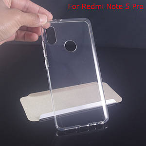 Ультратонкий чохол на Xiaomi Redmi Note 5 прозорий