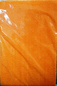 Фоамиран з флоком/ворсистий ПОМАРАНЧЕВИЙ 10 листів (2мм/20*30см) 8935 KNZ