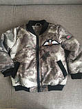 Модна весняна куртка-бомбер для хлопчика (134-152р), фото 4