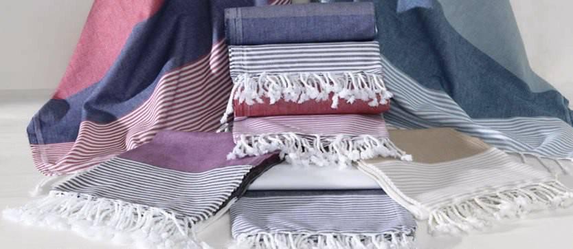 Полотенце Tivolyo Home Deniz keten 100 * 180 100*180, Caramel