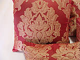 Комплект декоративних подушок Simosh Firanka 7шт бордові (п_0437), фото 4