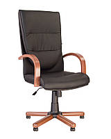 Кресло офисное Credo Extra механизм Tilt цвет дерева 1.007 экокожа Eco-30 (Новый Стиль ТМ)