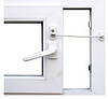 Обмежувач відкривання дитячий замок тросик для вікон Winlock білий, фото 6