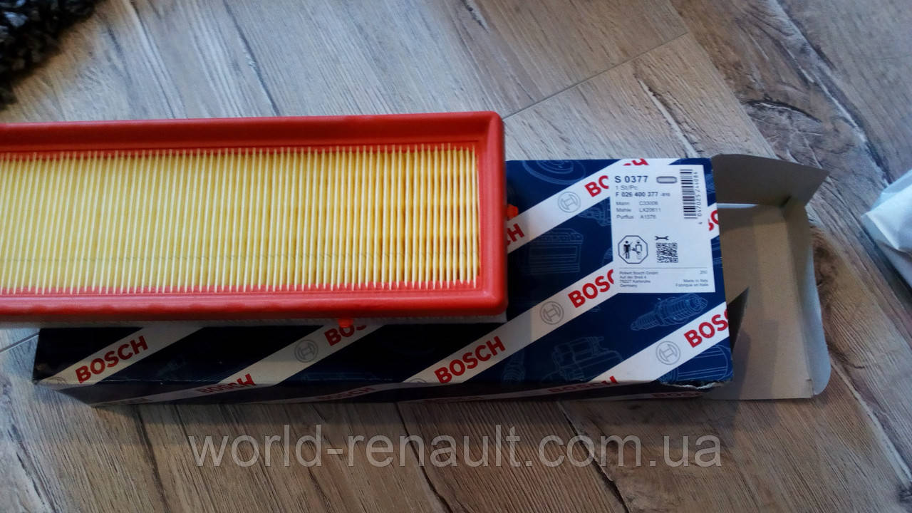 Повітряний фільтр на Рено Докер, Дачіа Докер 1.6i 8V/BOSCH F026400377