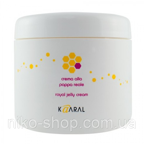 Kaaral Royal Jelly Cream (004 А) - відновлююча маска для волосся з бджолиним маточним молочком. 500 мл