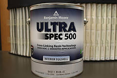 Мийна фарба Ultra Spec® 500 Benjamin Moore глибокоматова, яєчна шкаралупа, 0,946 л, фото 6