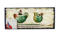 Порцеляновий набір молочник і цукорниця "Полякай" (Pavone) FM- 33/3, фото 3