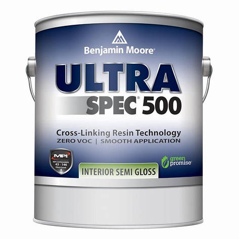 Мийна фарба Ultra Spec® 500 Benjamin Moore глибокоматова, яєчна шкаралупа, 0,946 л, фото 2