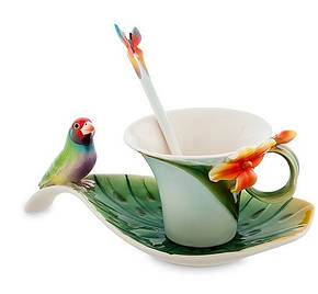 Порцеляновий посуд Pavone Дизайн Папуга