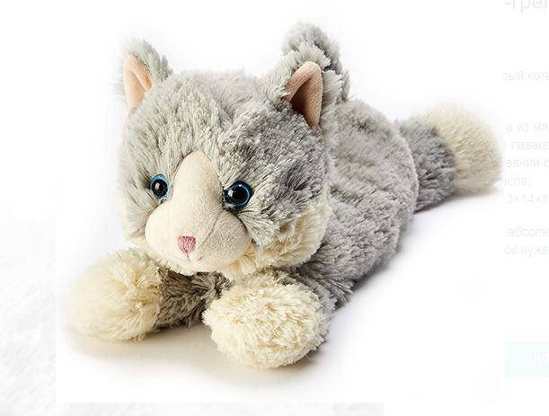 Іграшка-грілка Кошеня сірий, фото 2