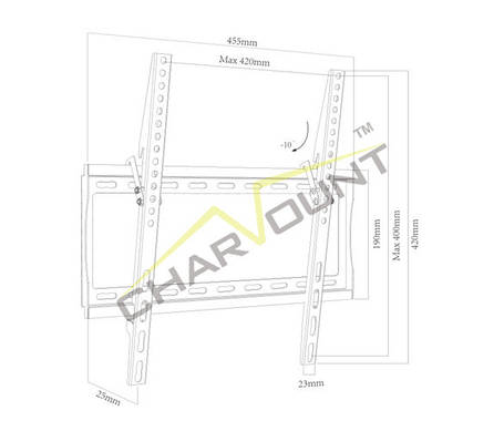 Кріплення для телевізора CHARMOUNT CT-PLB-E3012AN, фото 2