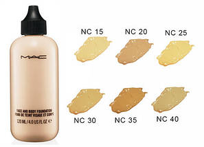 Тональний крем МАС Face and Body Foundation 120мл NC15