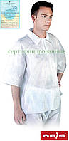 Блуза медицинская рабочая белая REIS Польша (спецодежда для химической и пищевой промышленности) BFI W
