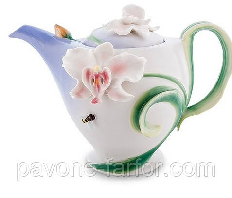 Порцеляновий заварювальний чайник "Орхідея" (Pavone) FM- 37/1, фото 1