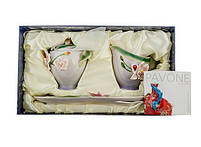 Порцеляновий набір молочник і цукорниця "Орхідея" (Pavone) FM-37/2, фото 3