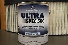 Мийна фарба Ultra Spec® 500 Benjamin Moore глибокоматова, яєчна шкаралупа, 3,78л