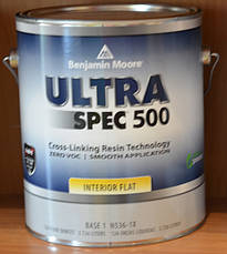 Мийна фарба Ultra Spec® 500 Benjamin Moore глибокоматова, яєчна шкаралупа, 3,78л, фото 2