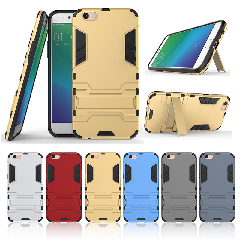 PC + TPU чехол Metal armor на OPPO R9s (6 цветов)