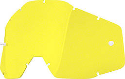 Лінза окулярів 100% RACECRAFT/ACCURI/STRATA Replacement Lens Yellow Anti-Fog