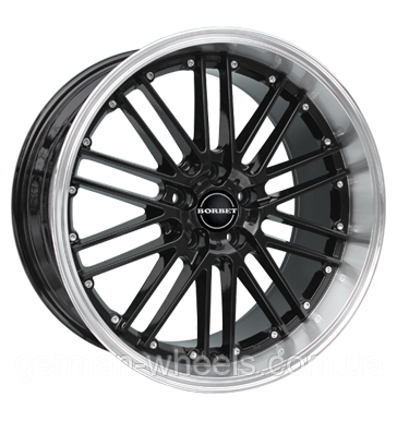 Диски Borbet модель CW2 колір Black rim polished параметри 8J x 18" 5 x 114.3 ET 45