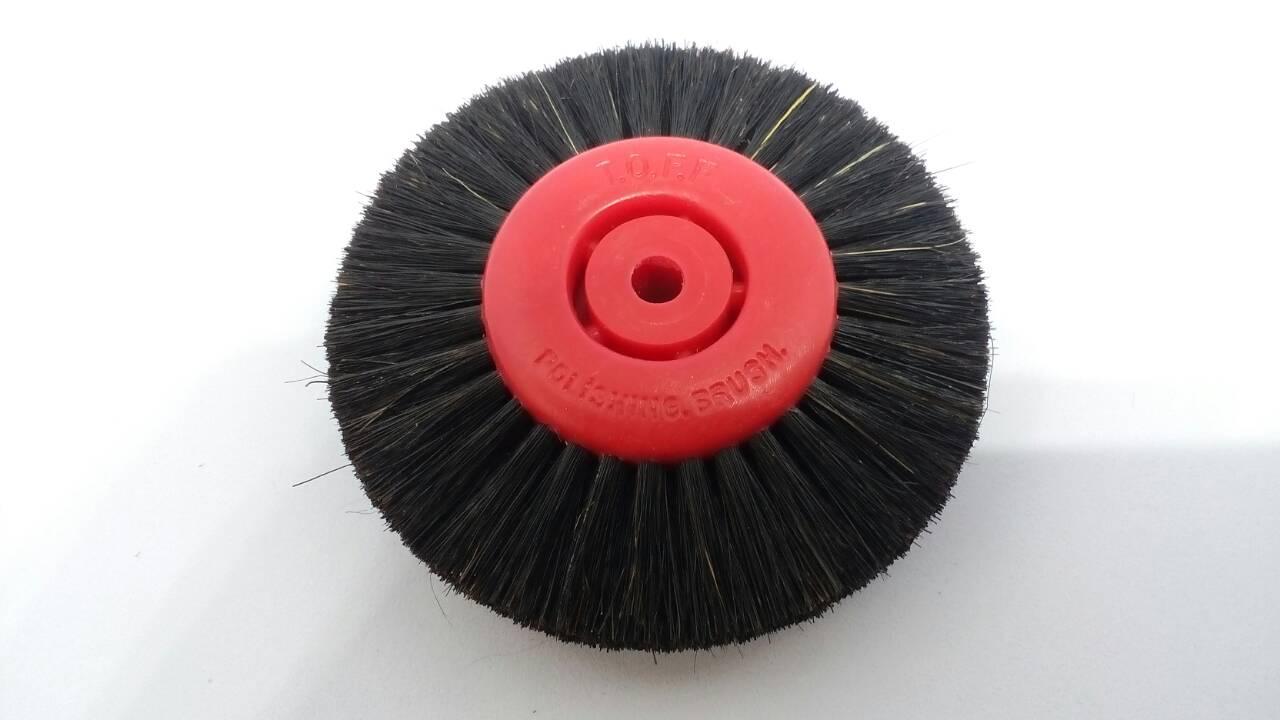 Щітка шліфувальна на пластмасовому диску d — 80 мм, 3-х ряд. (чорн)