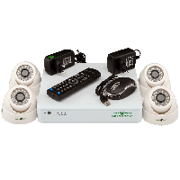 Комплект видеонаблюдения на 4 камеры внутри помещения Green Vision GV-K-G01/04 720Р