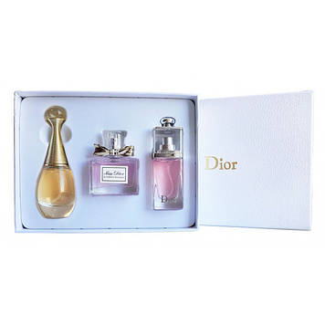 Подарунковий набір парфумерії Christian Dior 3x30ml