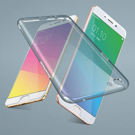 Ультратонкий 0,3 мм чохол для OPPO R9s прозорий, фото 1