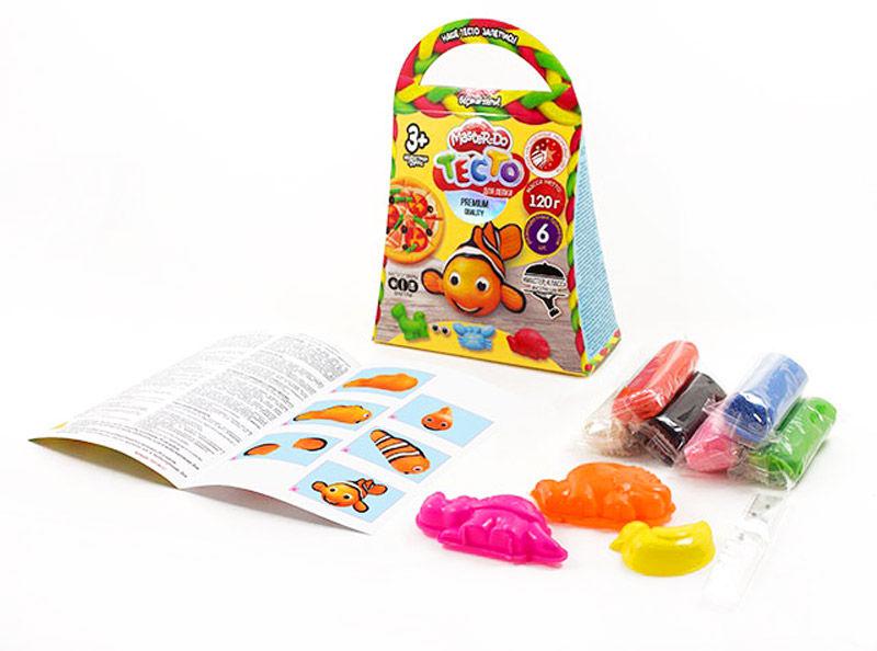Маса для ліплення DankoToys MasterDo 6кол по 20гр + 3форми TMD-04-01