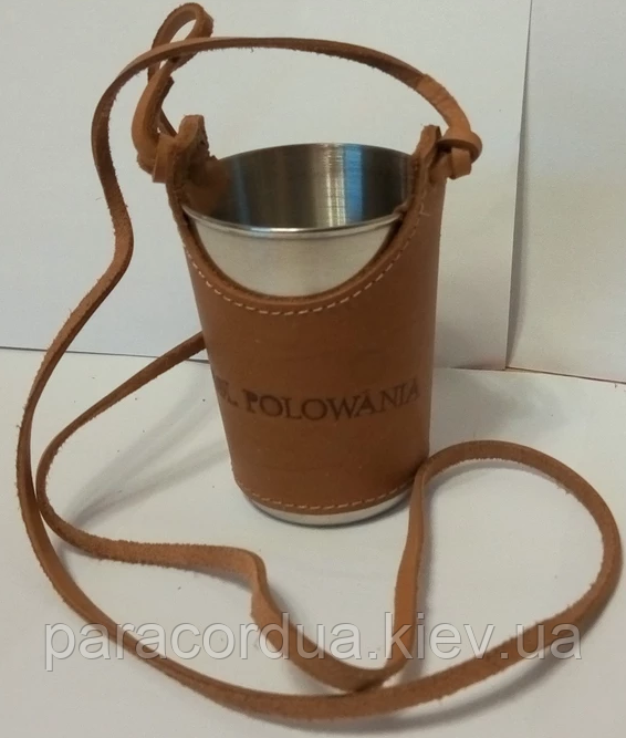 Чарка "Krol Polowania" з нержавіючої сталі,подарунок рибаку,мисливцю