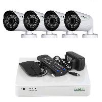 Комплект видеонаблюдения на 4 камеры Green Vision GV-K-L08/04 1080P