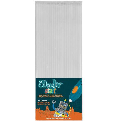 Набір стержнів для 3D-ручки 3Doodler Start (білий, 24 шт) ТМ 3Doodler Start 3DS-ECO01-WHITE-24