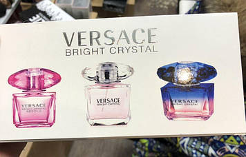 Набір мініпарфуми Versace Bright Crystal 3 шт. по 30 мл