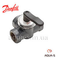 Клапан трехходовой Danfoss HRE 3 DN 25 (10 м³/час) поворотный чугунный 065Z0419