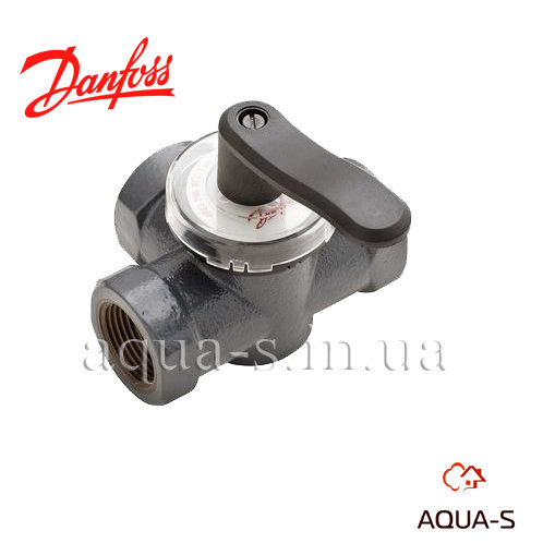 Клапан трехходовой Danfoss HRE 3 DN 20 (6,3 м³/час) поворотный чугунный ...