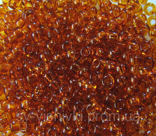 Бісер 10090 (Прозорий.  коричневий)  10 грам, фото 2