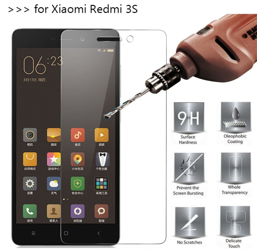 Захистне закалене скло для Xiaomi redmi 3 3s 3x 3s prime 3 pro
