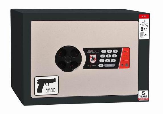 Сейф збройовий, сейф для зберігання збро Griffon S. 25.EP (пістолетний) 250(в)х350(ш)х260(гл)