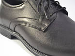 Дербі класичні чорні туфлі шкіряні чоловіче взуття великиго розміру Rosso Avangard Solder Uomo Grey Line BS, фото 8