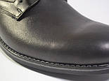 Дербі класичні чорні туфлі шкіряні чоловіче взуття великиго розміру Rosso Avangard Solder Uomo Grey Line BS, фото 7