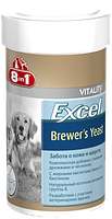 8in1 Excel Brewers Yeast 140таб Пивные дрожжи для собак и кошек