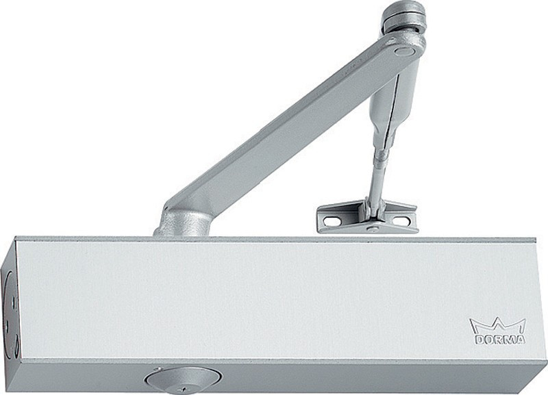 Доводчик дверний, білий. DORMA TS 73 V з тягою. Фіксація., фото 1